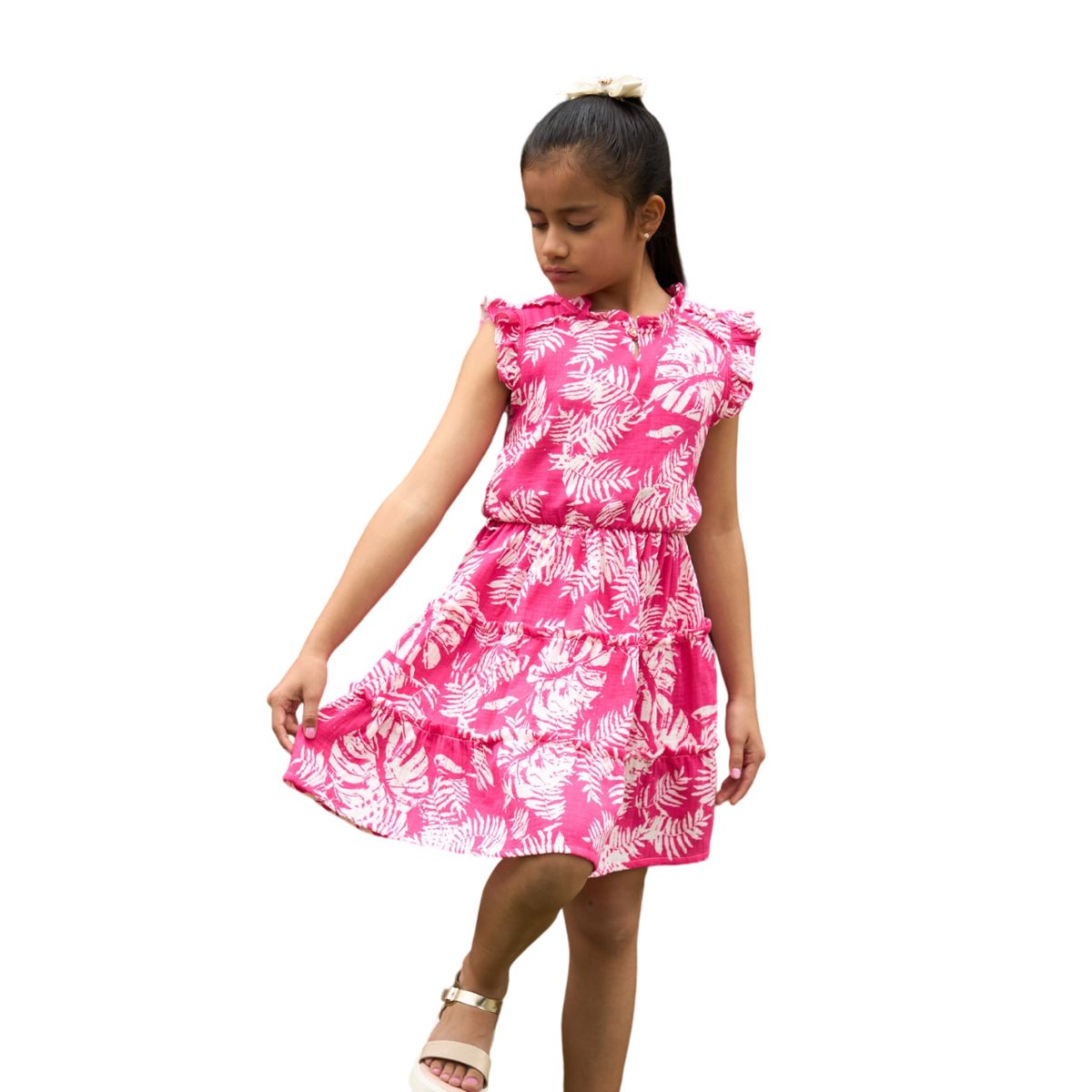 KIDS MASHMELO - Vestido con Faldón de Tres Tiempos para Niña Kids Mashmelo