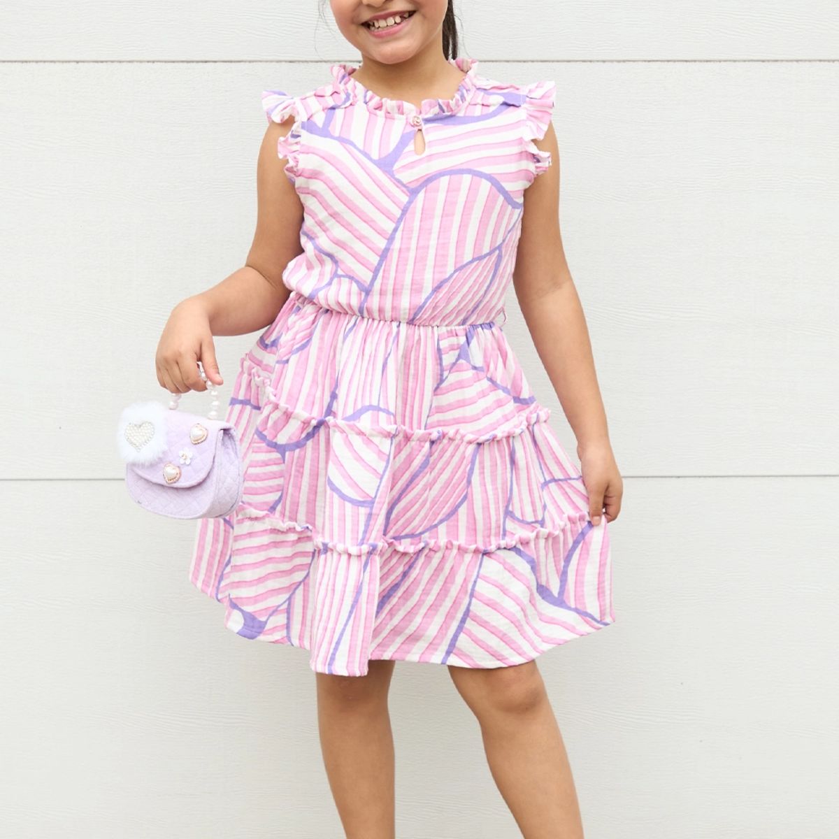KIDS MASHMELO - Vestido con Faldón de Tres Tiempos para Niña Kids Mashmelo