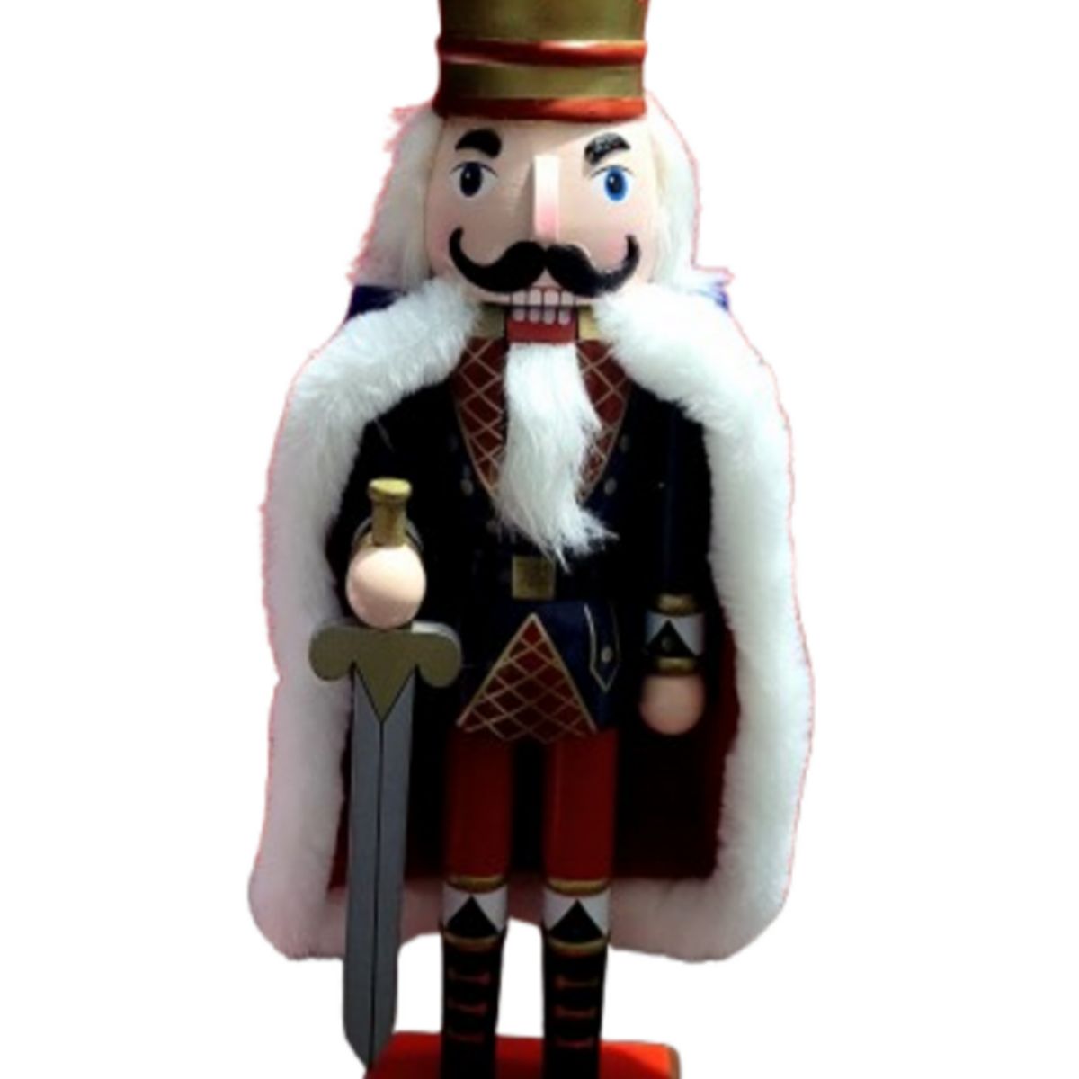 GENERICO - 39 cm Cascanueces de madera Navidad