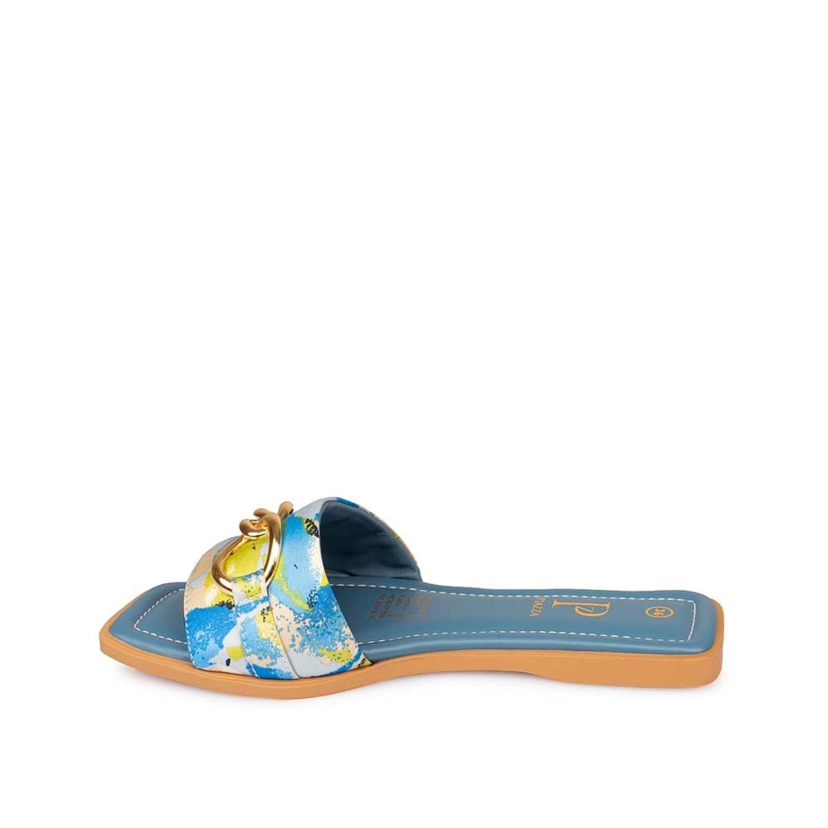 Piazza - Sandalia Slide Casual CESI-2514 Acero Piazza