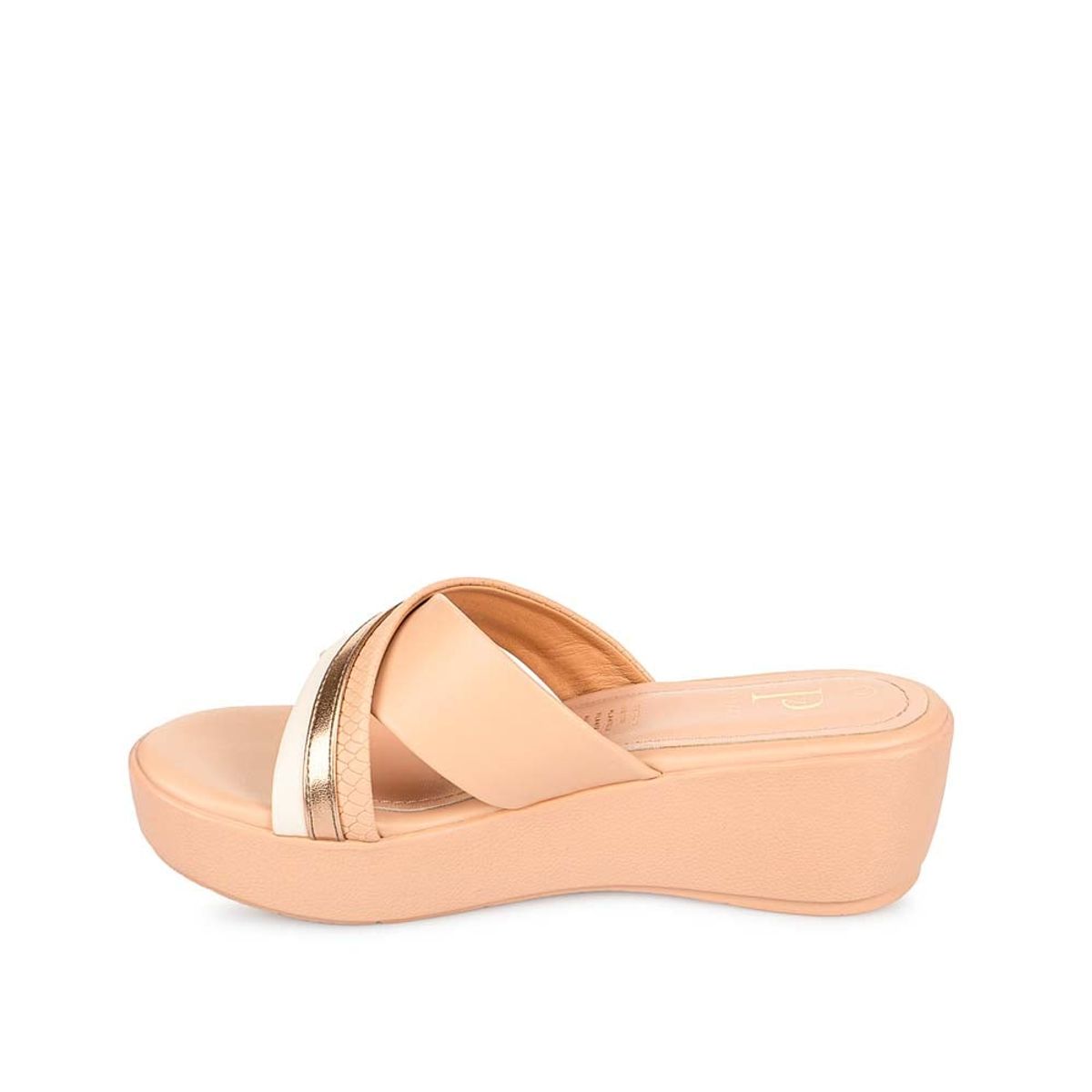Piazza - Sandalia Slide Casual QUISS-2506 Nude Piazza