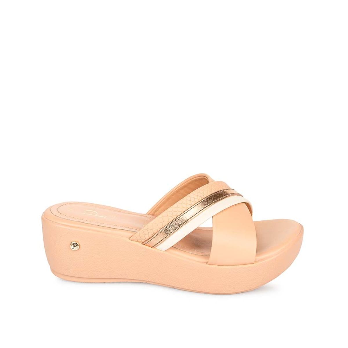 Piazza - Sandalia Slide Casual QUISS-2506 Nude Piazza
