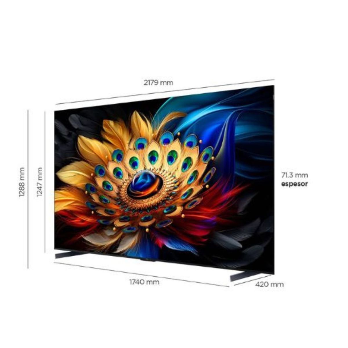 TCL - Televisor TCL 98 Google Tv 98c655 Qled 4k Ultra Hd Smart Tv