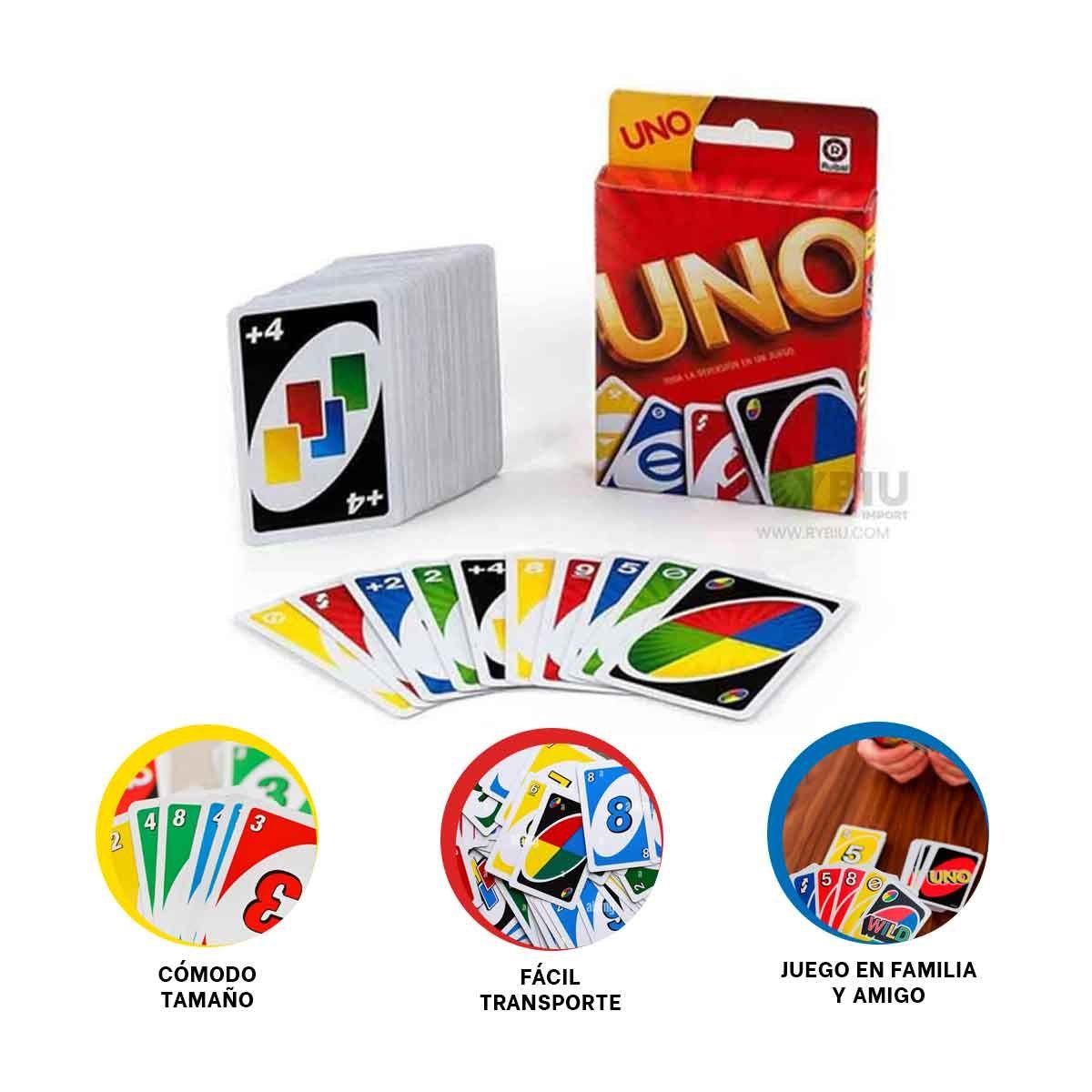 RYBIU IMPORT - Naipes en Tamaño Grande Multicolor Y+Regalo Stickers