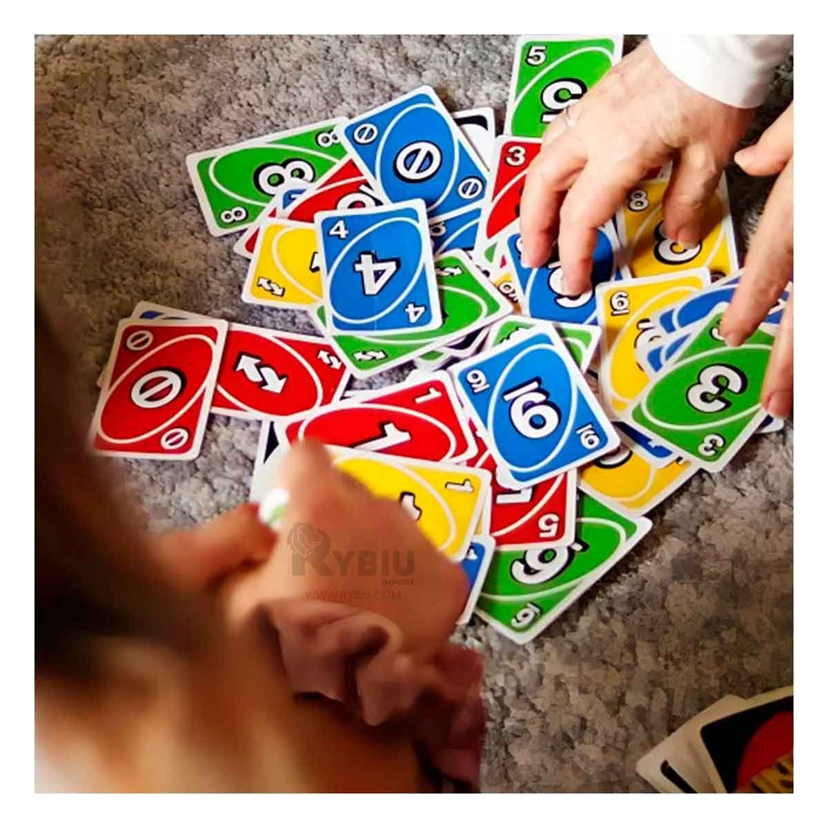 RYBIU IMPORT - Naipes en Tamaño Grande Multicolor Y+Regalo Stickers