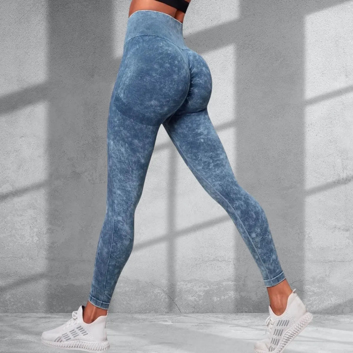 ENGELL - Leggins Deportivas Efecto Lavado Mujer