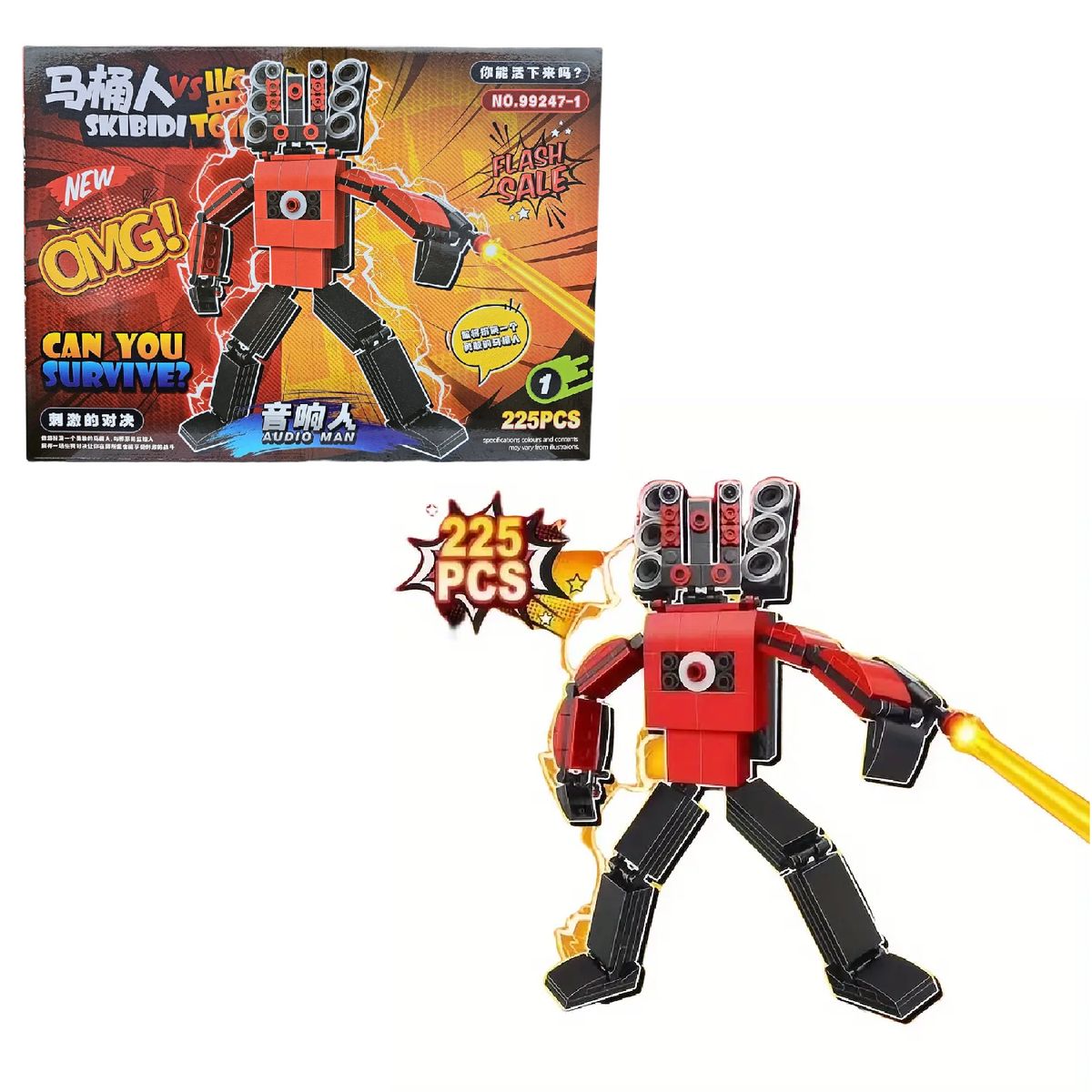 GENERICO - Titan Speaker Man Skibidi Toilet - 225 Piezas