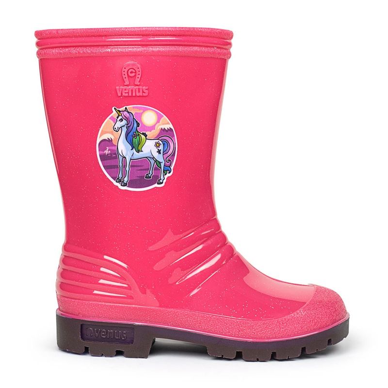 VENUS - BOTA INFANTIL CON STICKER SASSY FUCSIA