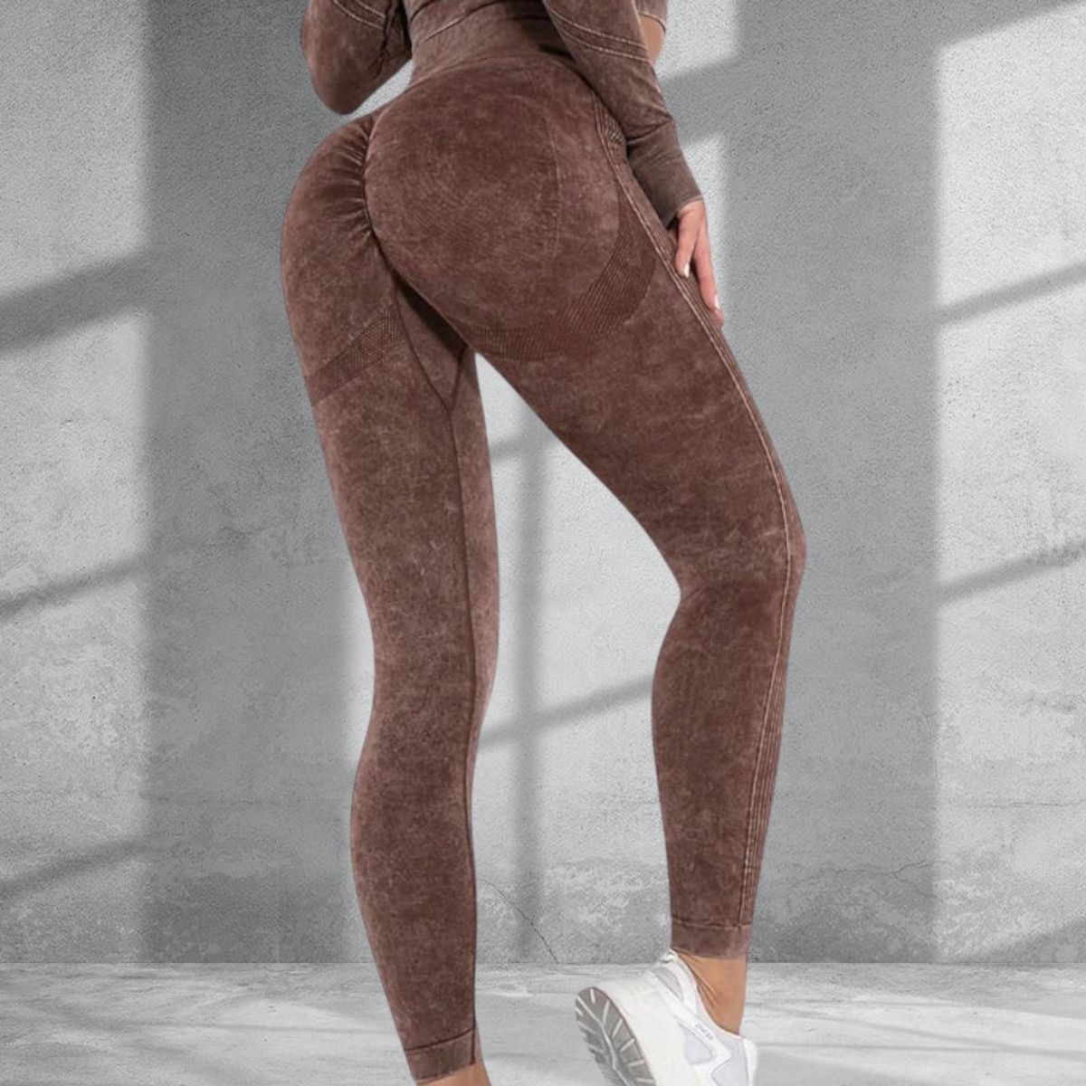 ENGELL - Leggins Deportivas Efecto Lavado Mujer