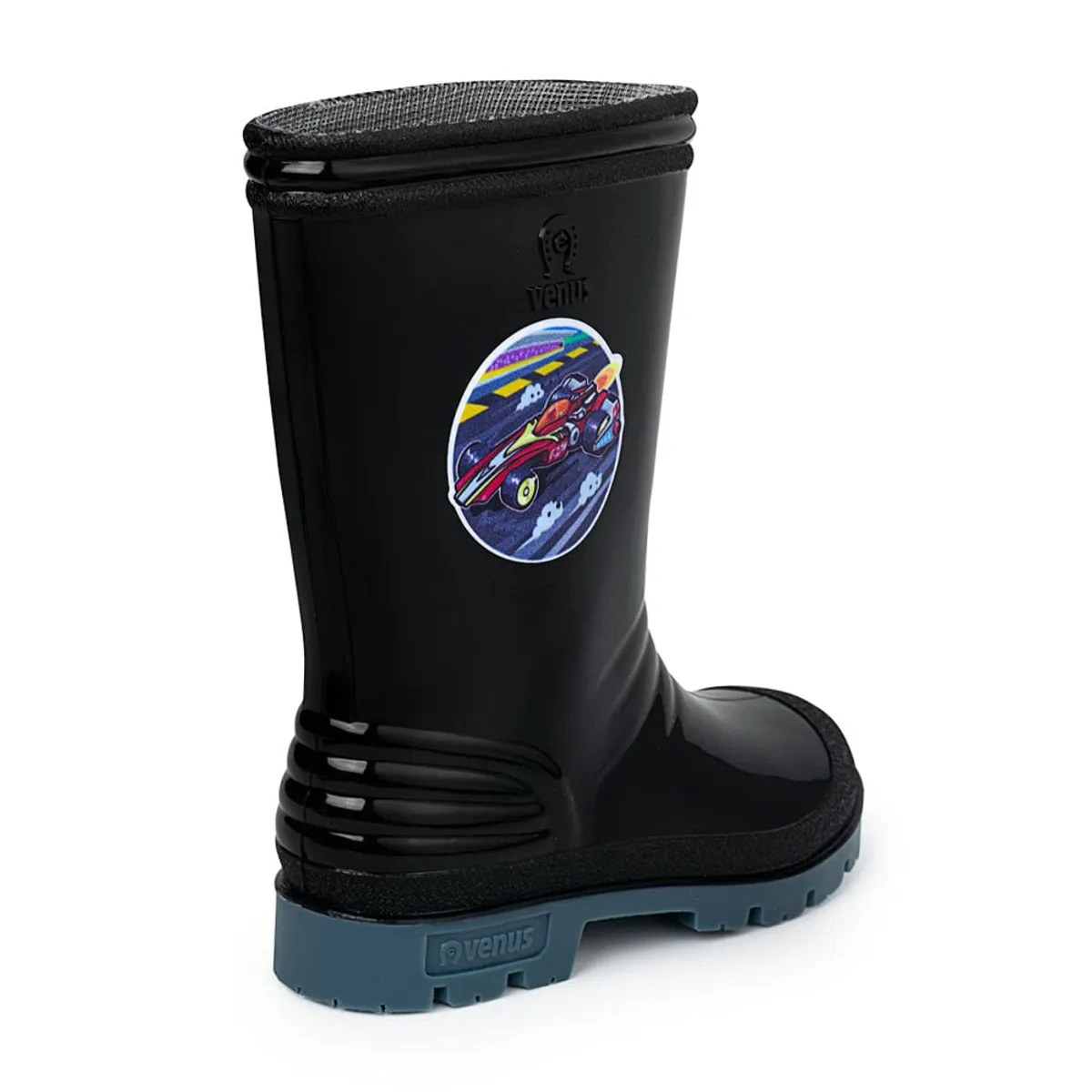 VENUS - BOTA INFANTIL CON STICKER FORMULA NEGRO