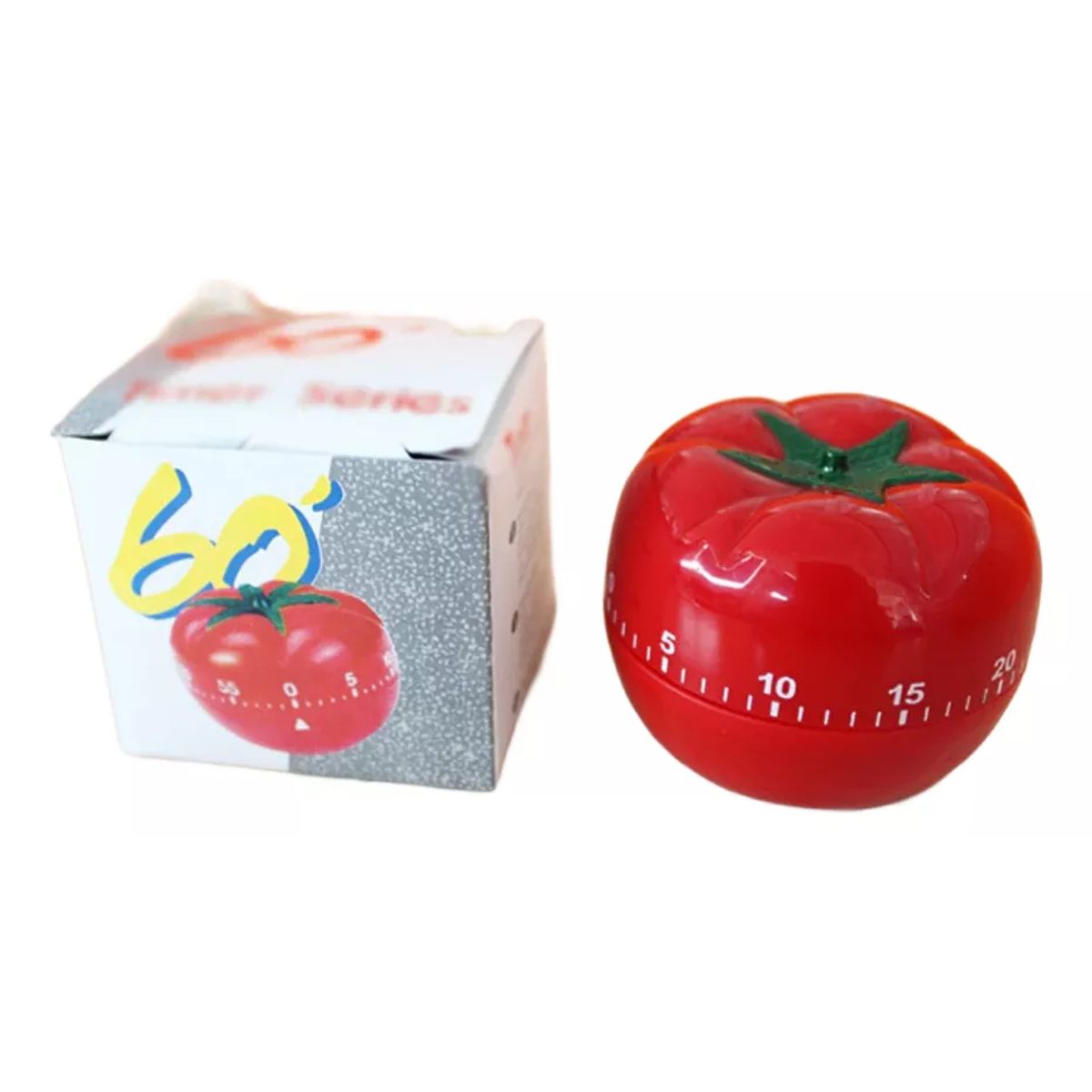 GENERICO - Temporizador Mecánico Cocina Tomate 60 Minutos