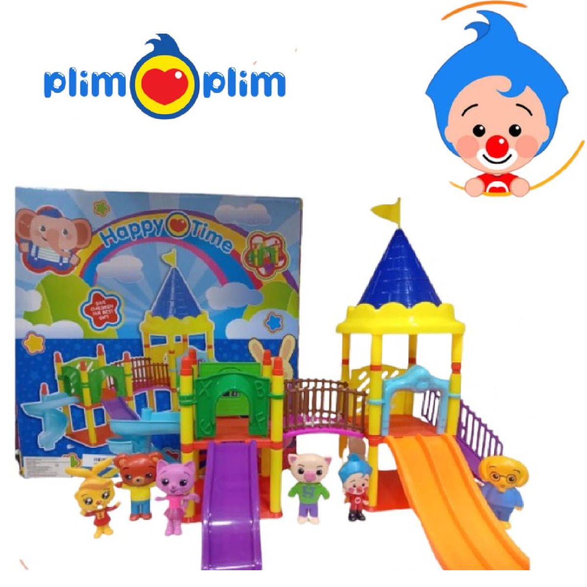 GENERICO - Set Parque de Diversiones 6 figuras Plinplin