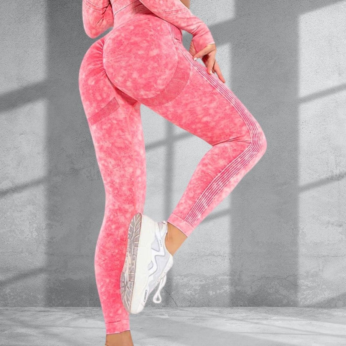 ENGELL - Leggins Deportivas Efecto Lavado Mujer