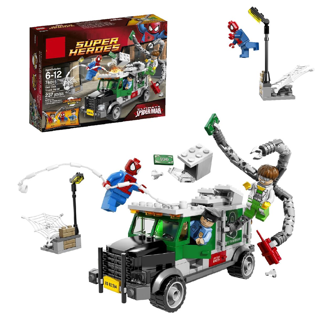 GENERICO - Set Lego Superhéroes Robo del camión de Doc Ock