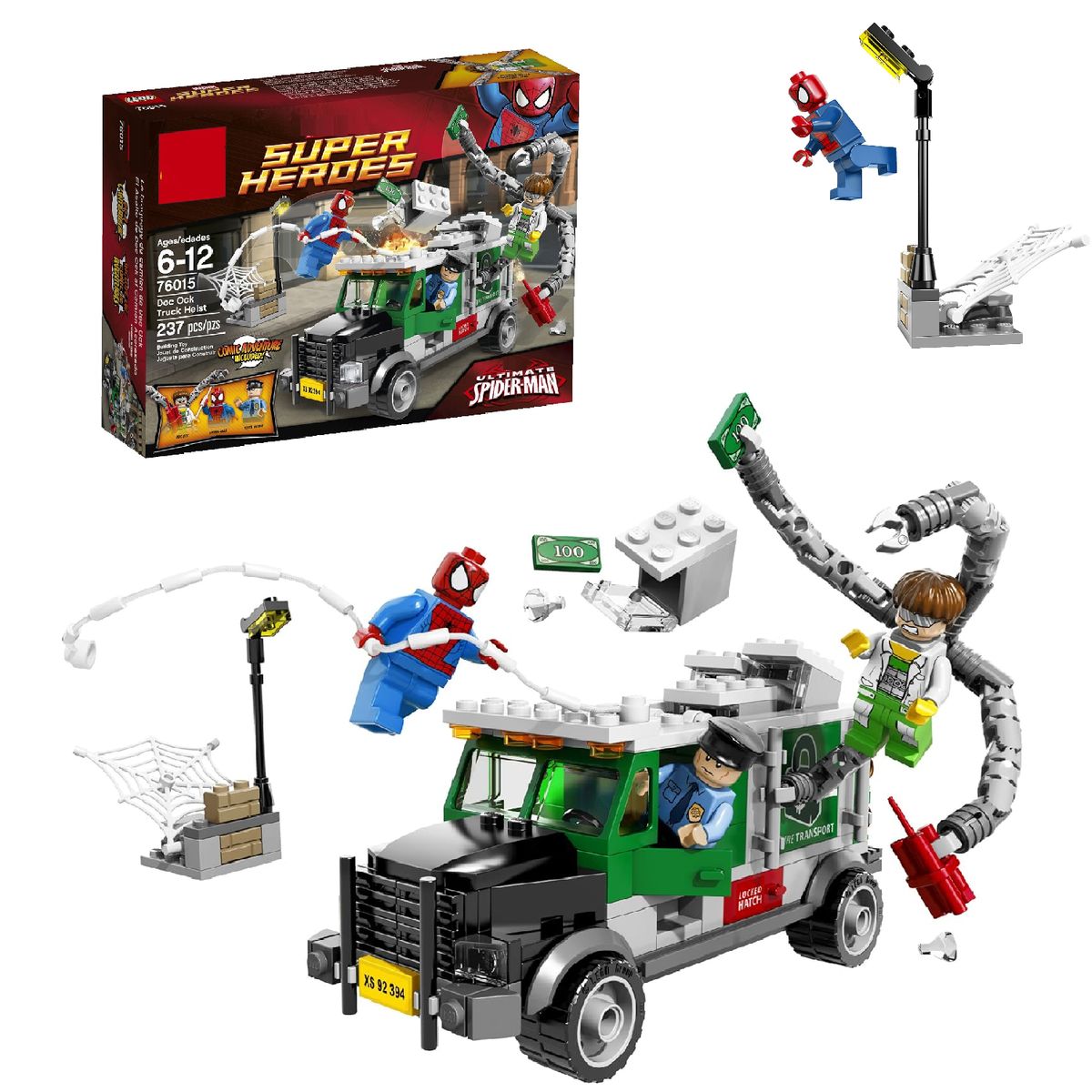 GENERICO - Set Lego Superhéroes Robo del camión de Doc Ock