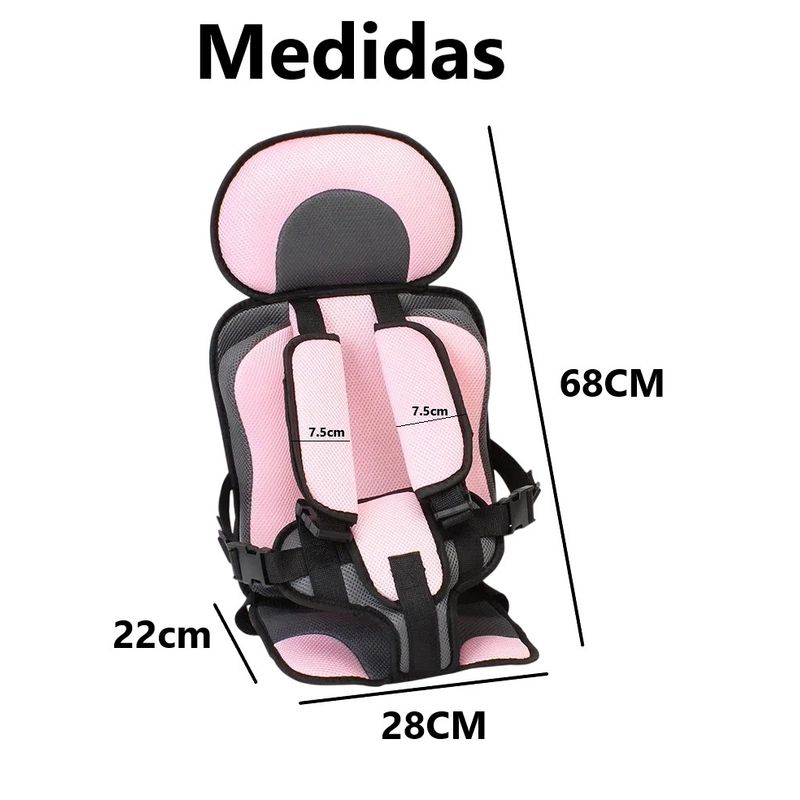 GENERICO - Silla Carro Bebe Seguridad Cinturón Infantil Asiento ROSA
