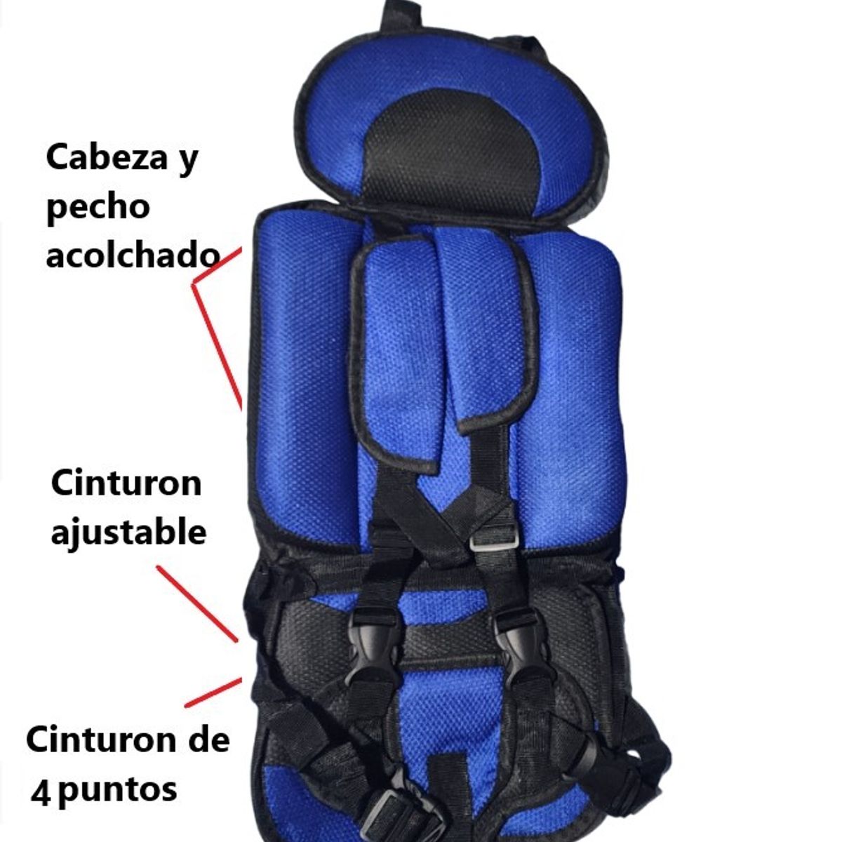 GENERICO - Silla Carro Bebe Seguridad Cinturón Infantil Asiento AZUL