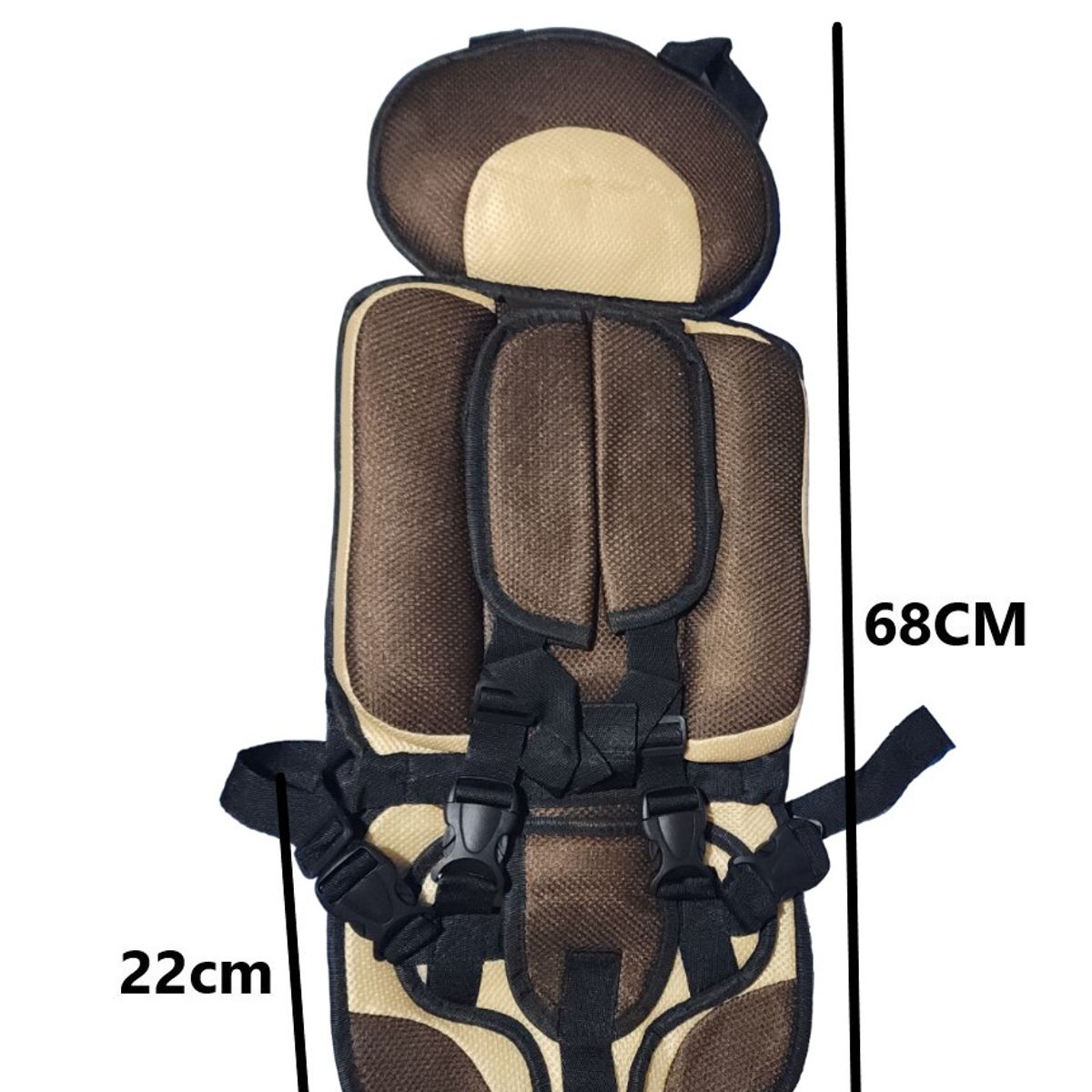 GENERICO - Silla Carro Bebe Seguridad Cinturón Infantil Asiento MARRON