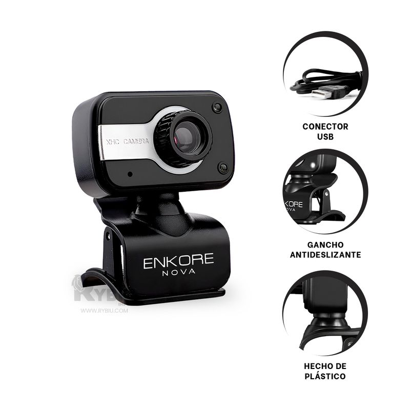 RYBIU IMPORT - Camera Funcional en Color Negro Y+Ligas de Regalo