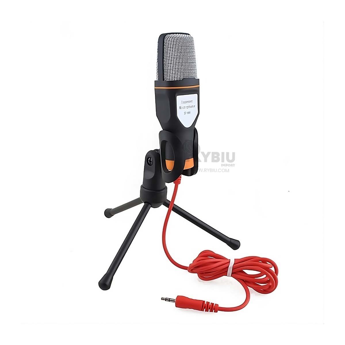 RYBIU IMPORT - Microfono Alambrico en Color Negro Y+Papel de Regalo