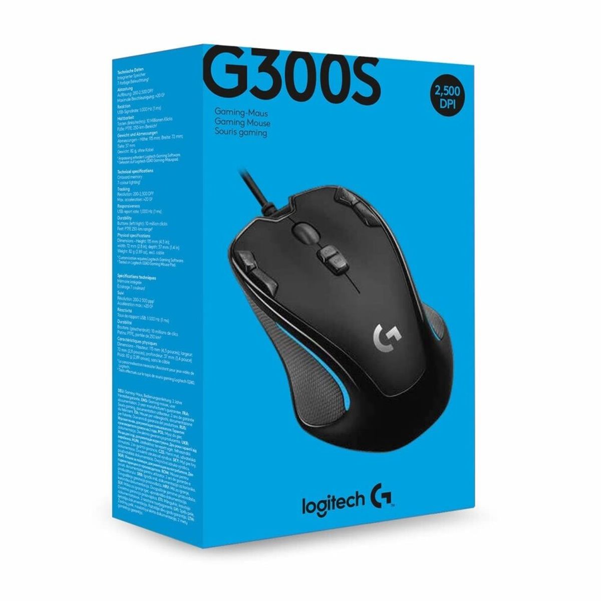 LOGITECH - MOUSE GAMER LOGITECH G300S OPTICAL 910-004344 NEGRO