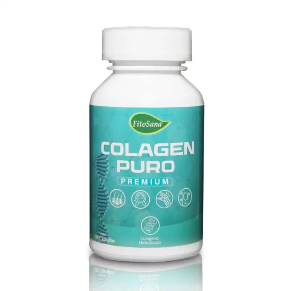 FITOSANA - Colágeno Puro Premium - Juventud Natural - 100 Cápsulas