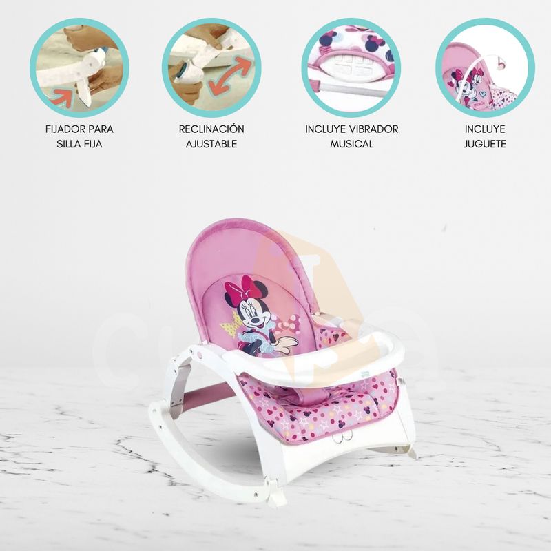 GENERICO - Silla Mecedora para Bebes «MINNIE MOUSE»