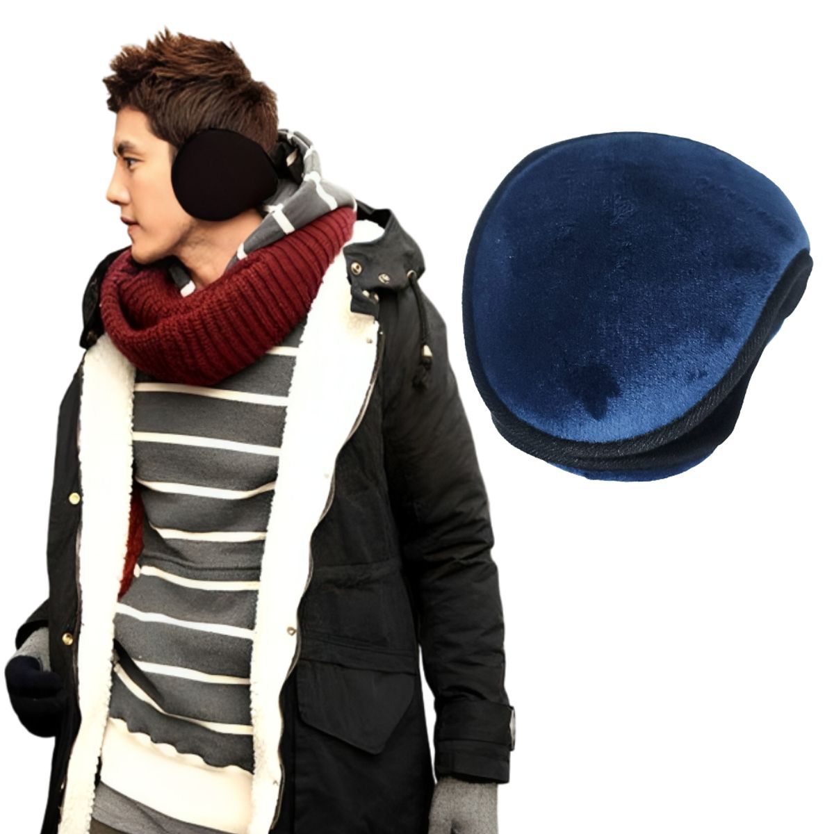 GENERICO - Calentador de orejas Orejera Unisex de felpa suave y cálido