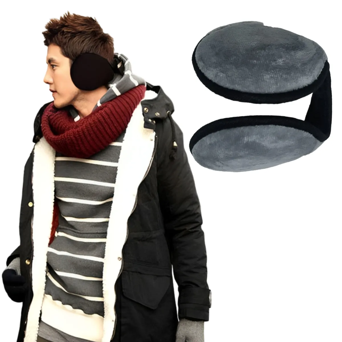 GENERICO - Calentador de orejas Orejera Unisex de felpa suave y cálido