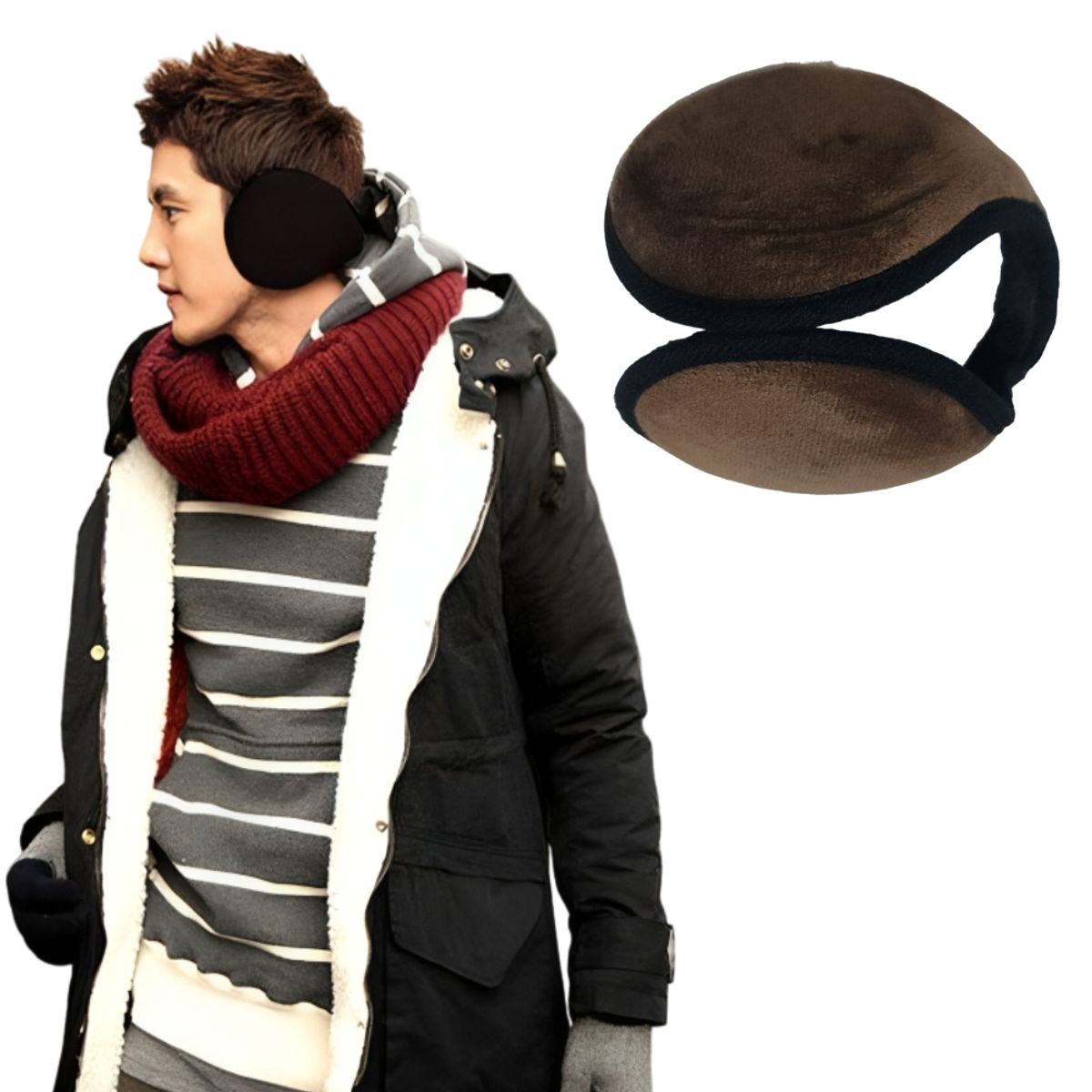 GENERICO - Calentador de orejas Orejera Unisex de felpa suave y cálido