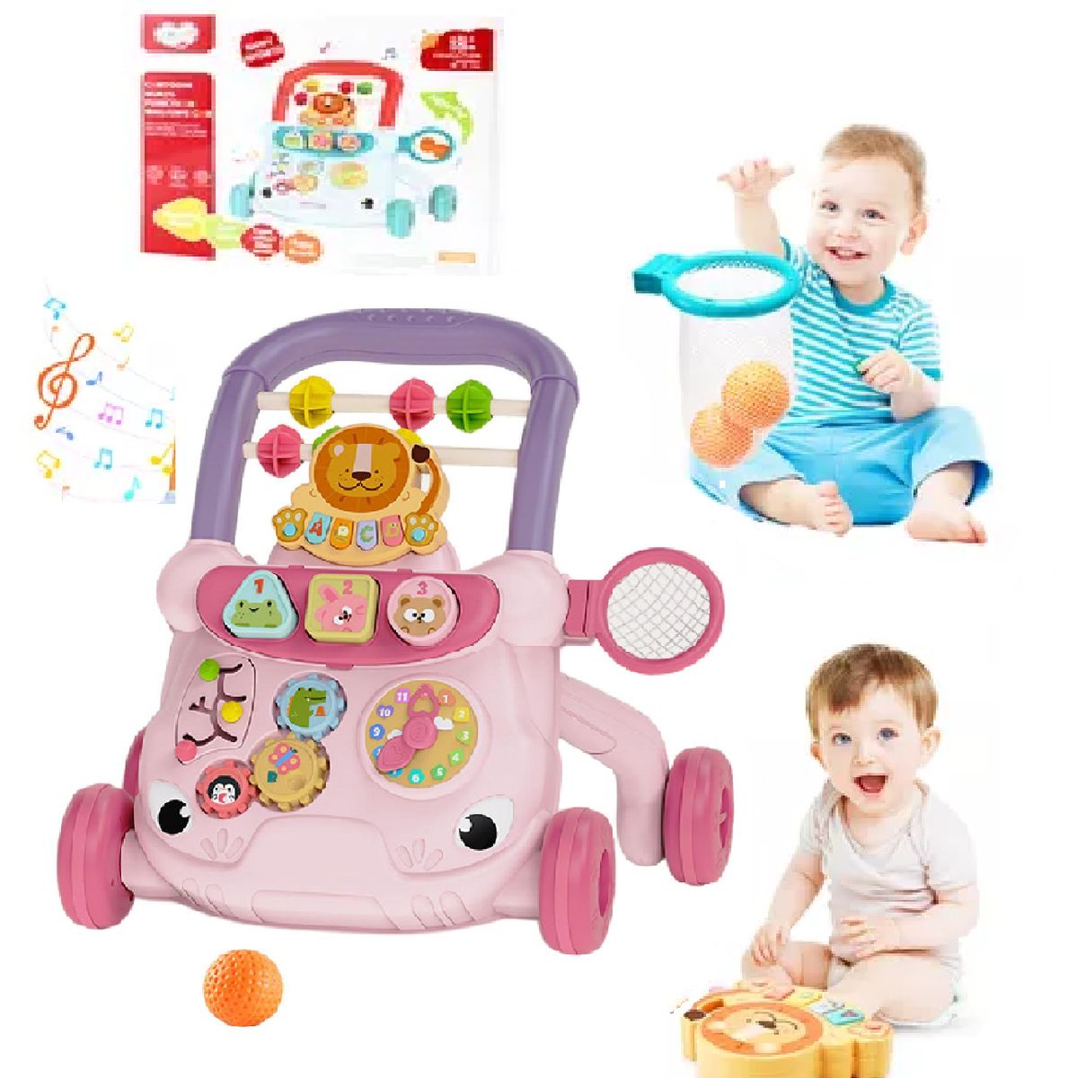 GENERICO - Caminador Andador Musical Didácticos Para Bebé 4 en 1