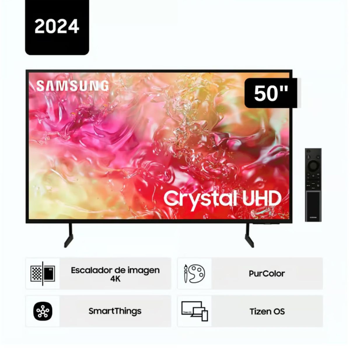SAMSUNG - Televisor Samsung led 50 Crystal UHD 4K 50DU7000