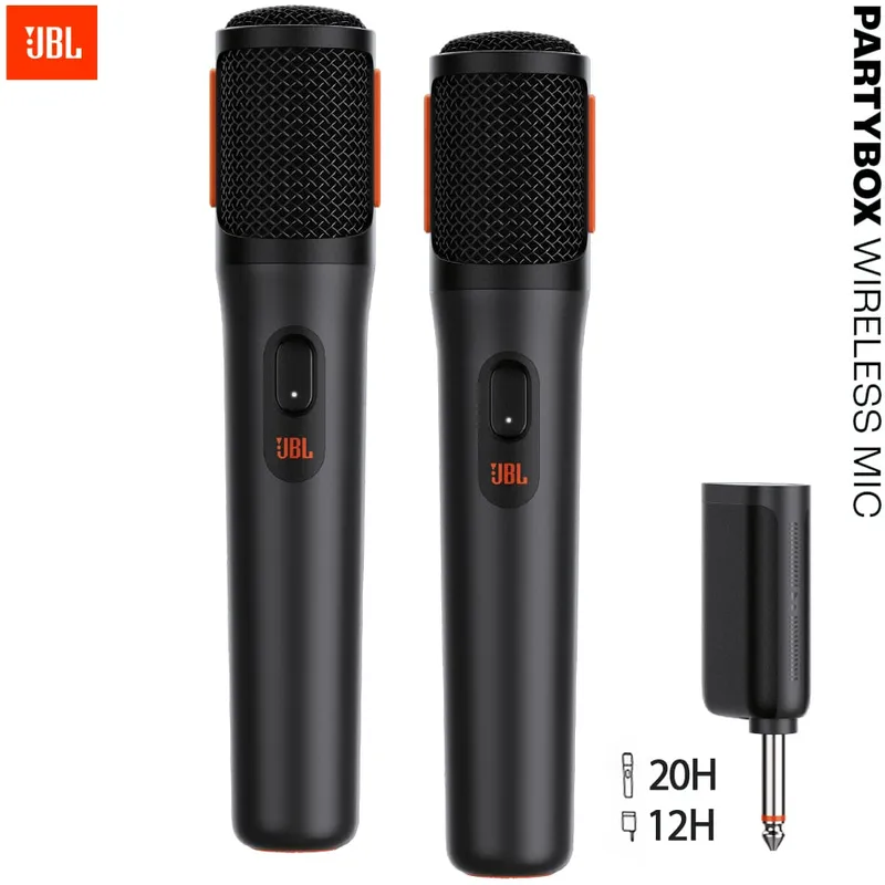 JBL - JBL Microfono Pack x2 inalambrico 20H Recargable Profesional Partybox