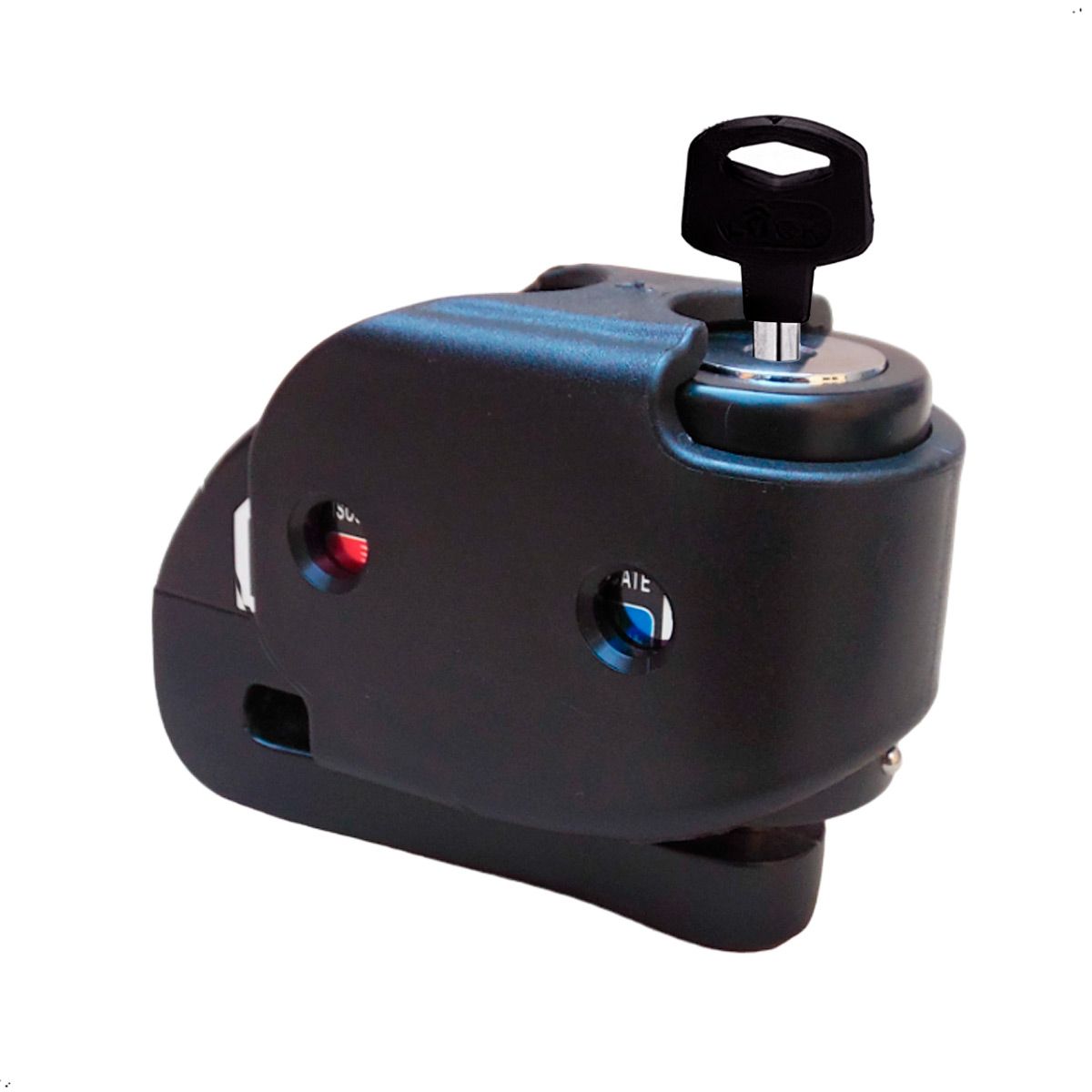 KMASTER - Candado de Disco PARA MOTO con Alarma funda Kmaster Motocicleta Bicicleta