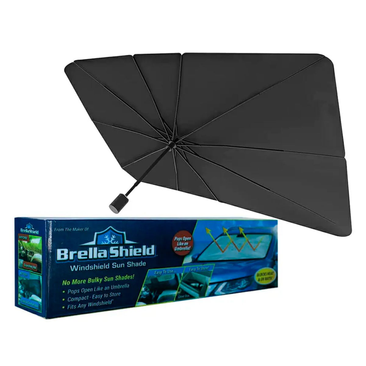 SEISA - Tapasol Sombrilla Parabrisa Cubre Sol Retráctil Para Autos