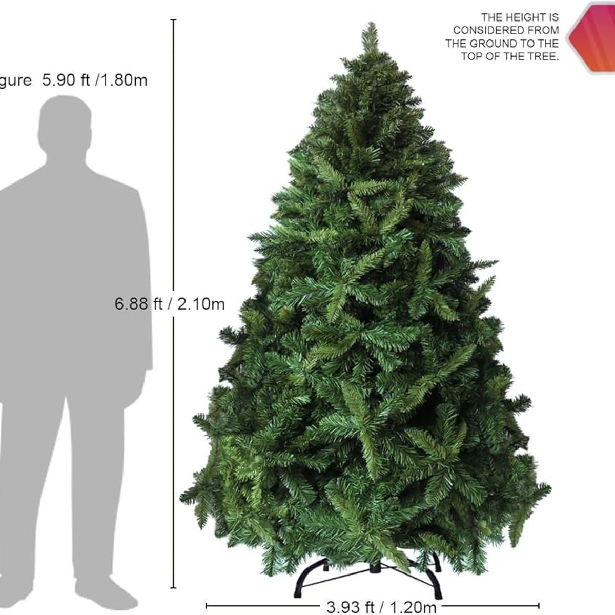 GENERICO - Árbol Navideño ciprés rama x rama de 210mt