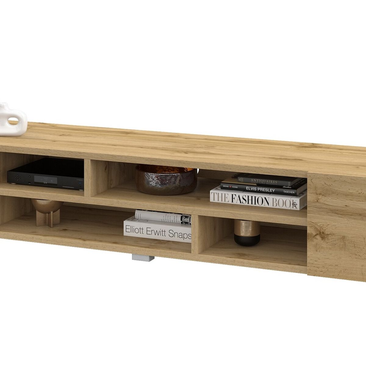 TU MESITA - Mesa de TV Moderna Genius color Duna 2 puertas TU MESITA