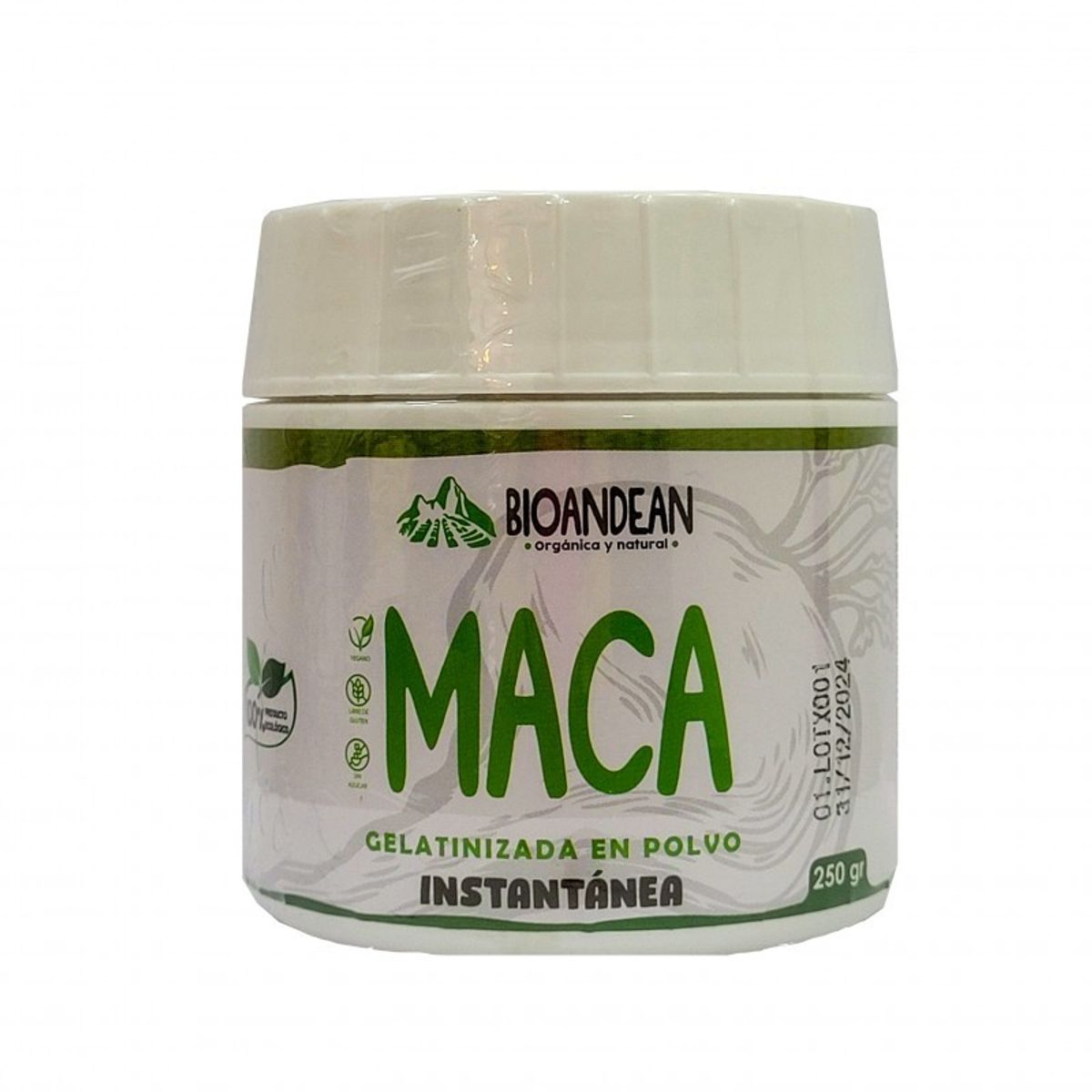 GENERICO - Maca Mixta Gelatinizada x 250 g - BioAndean