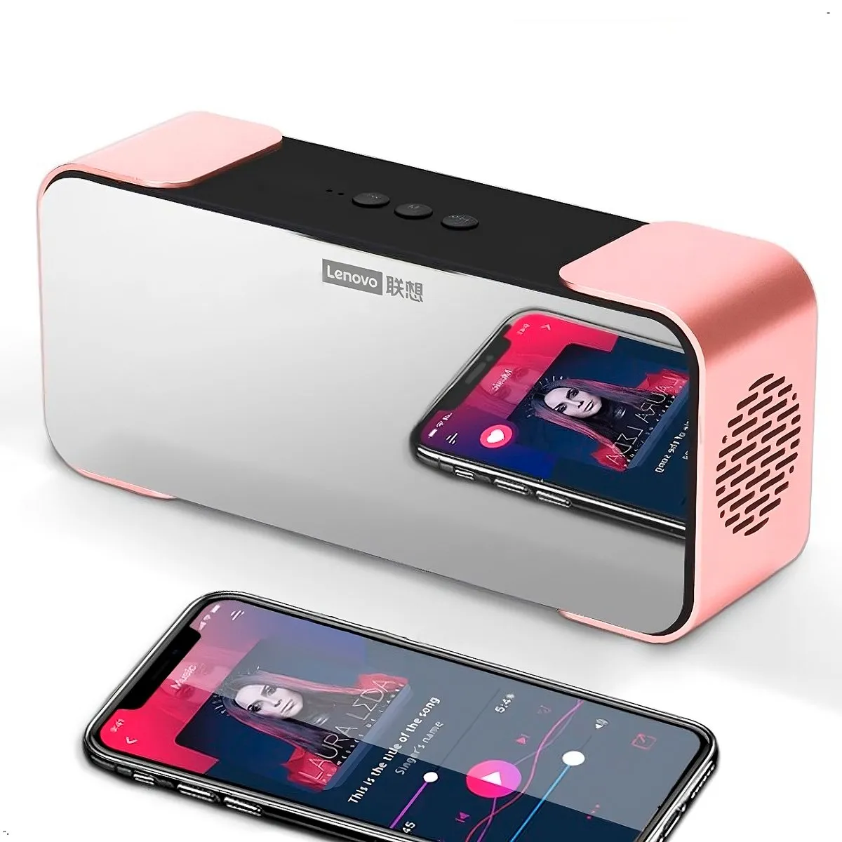 LENOVO - Parlante Reloj despertador Lenovo L022 Bluetooth 5,0