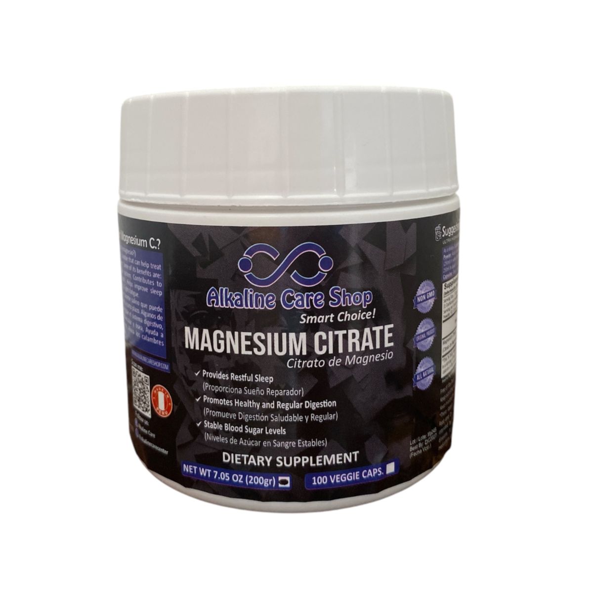 ALKALINE CARE - Citrato de Magnesio 200gr x 2