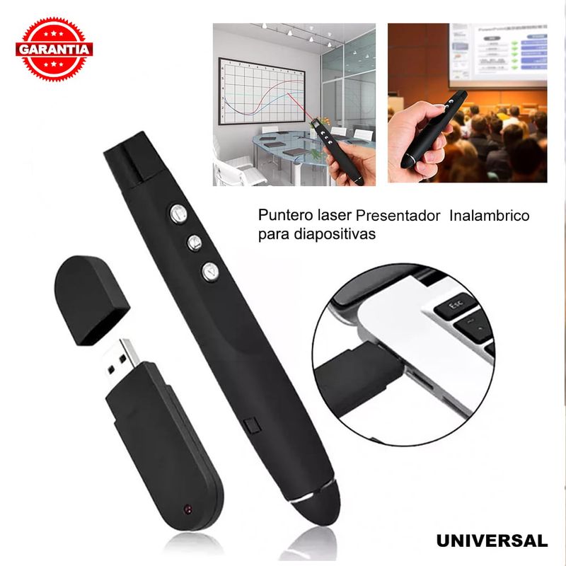 INTERLUD - Presentador de Diapositivas Inalámbrico Laser TYV360002