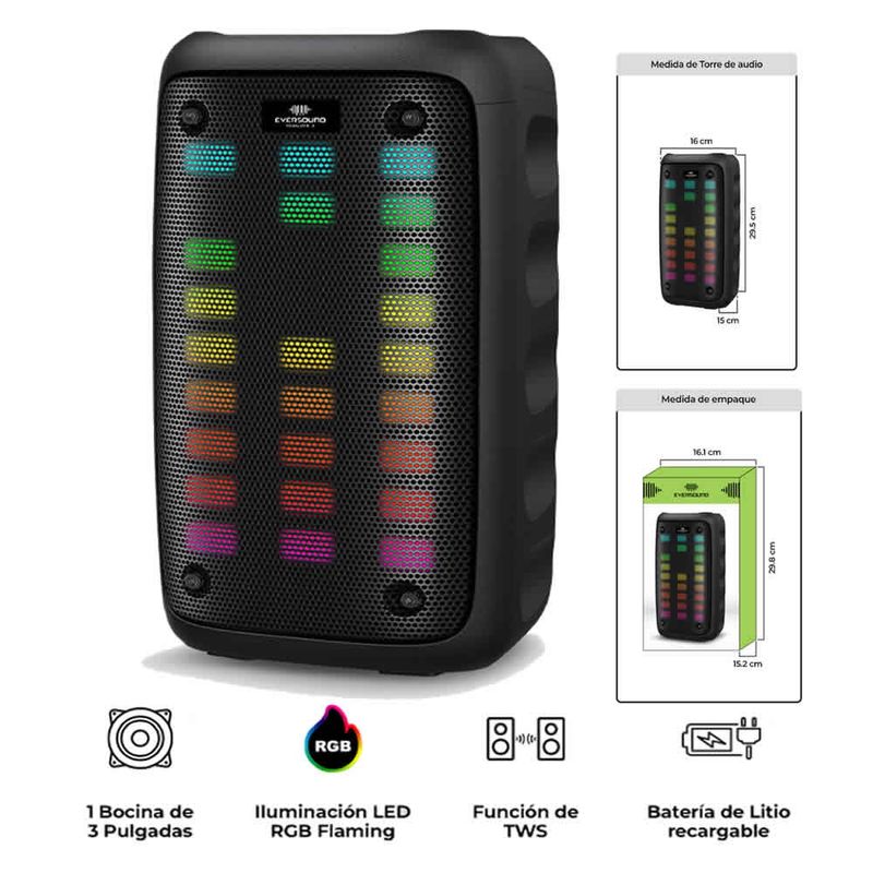 EVERSOUND - PARLANTE EVERSOUND Equalizer 3 - EV 5000