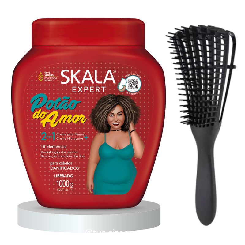 SKALA - Crema de Tratamiento y Peinar para Cabellos Secos - Potao Do Amor