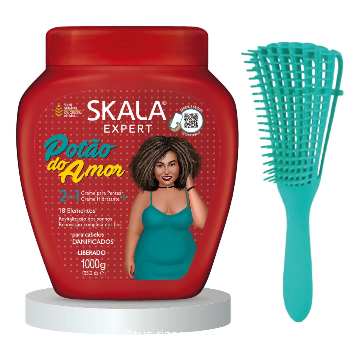 SKALA - Crema de Tratamiento y Peinar para Cabellos Secos - Potao Do Amor