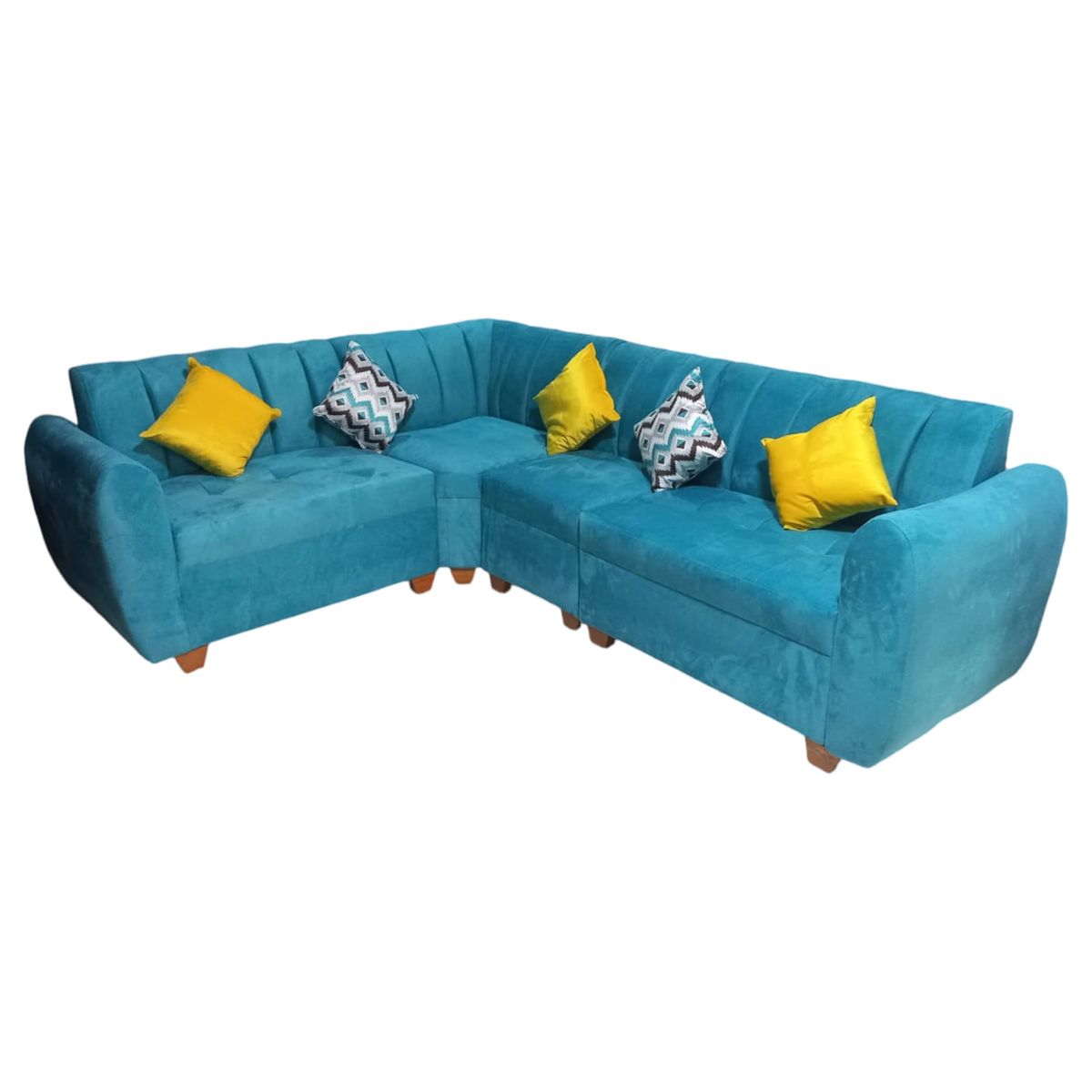 GENERICO - mueble seccional Imperia 4 cuerpos  + 5 cojines de regalo