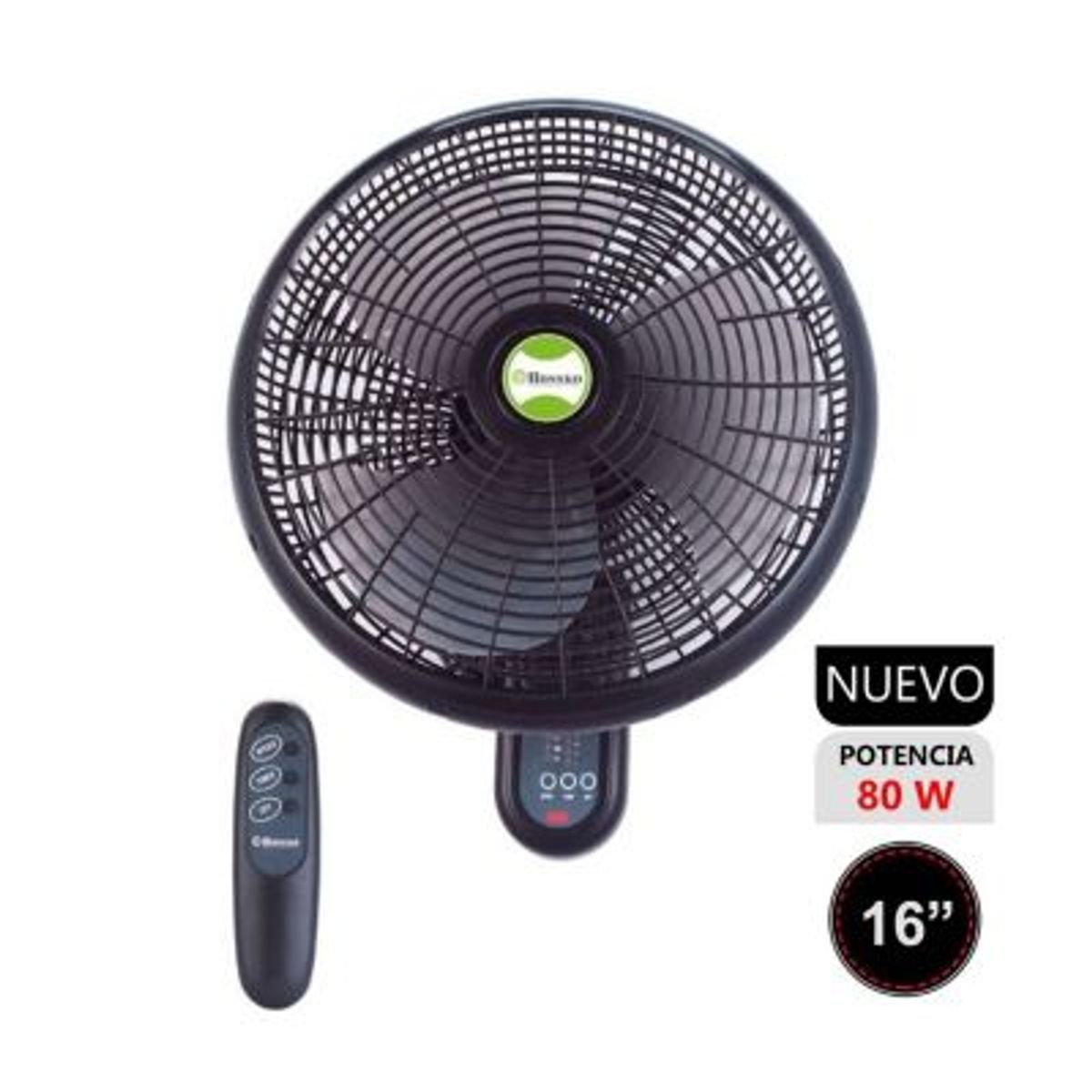 BOSSKO - Ventilador de Pared Control Remoto Bossko BK-8210PD