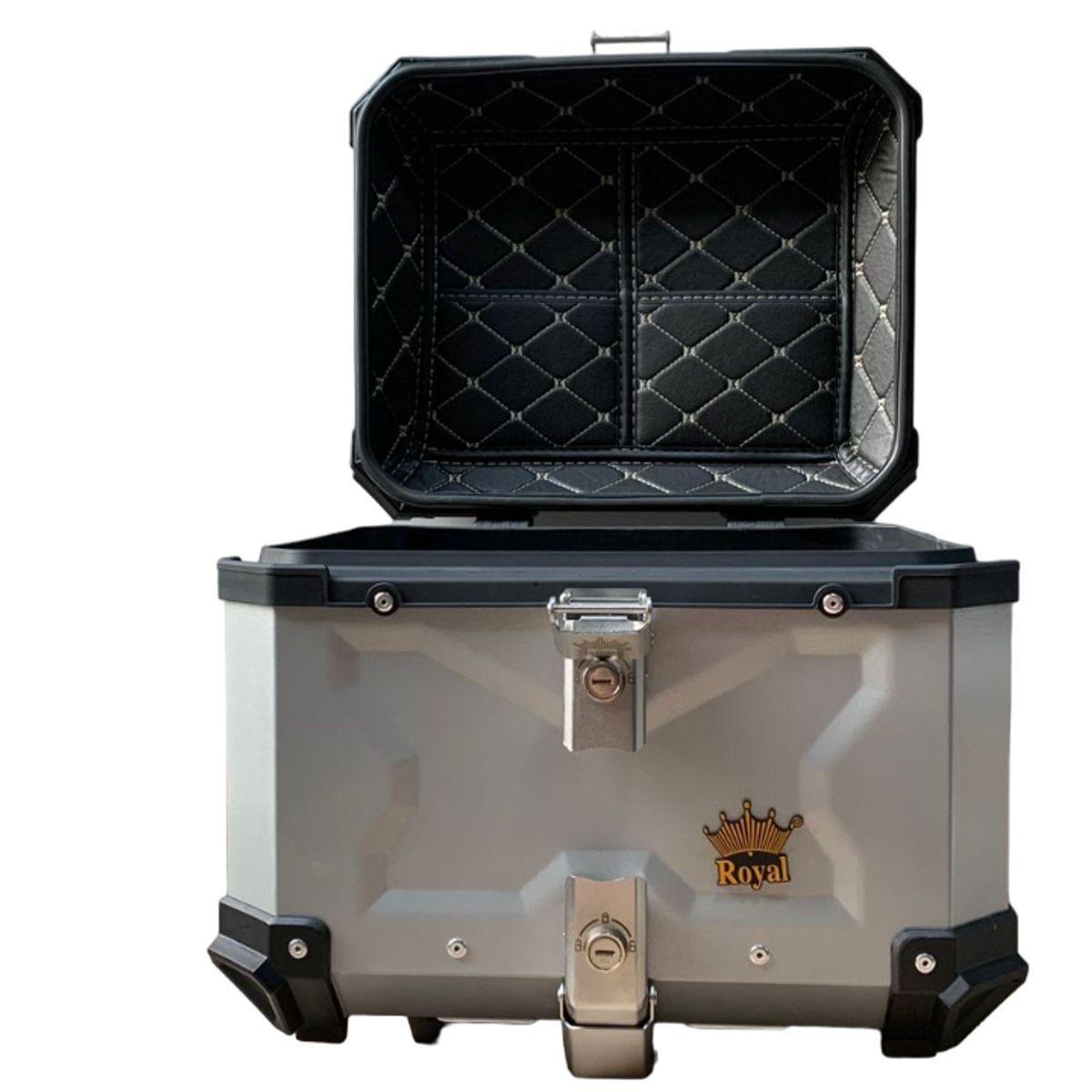 GENERICO - Baul Hexagonal Royal 45l PLATA