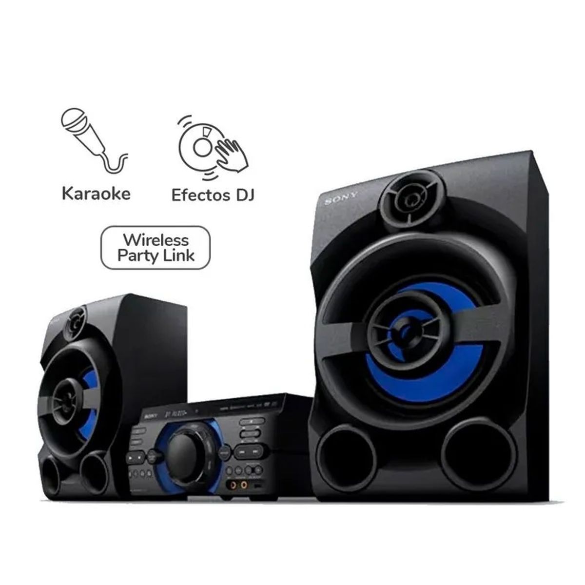 SONY - Equipo de Sonido Sony MHC-M40D Bluetooth DvD - Negro