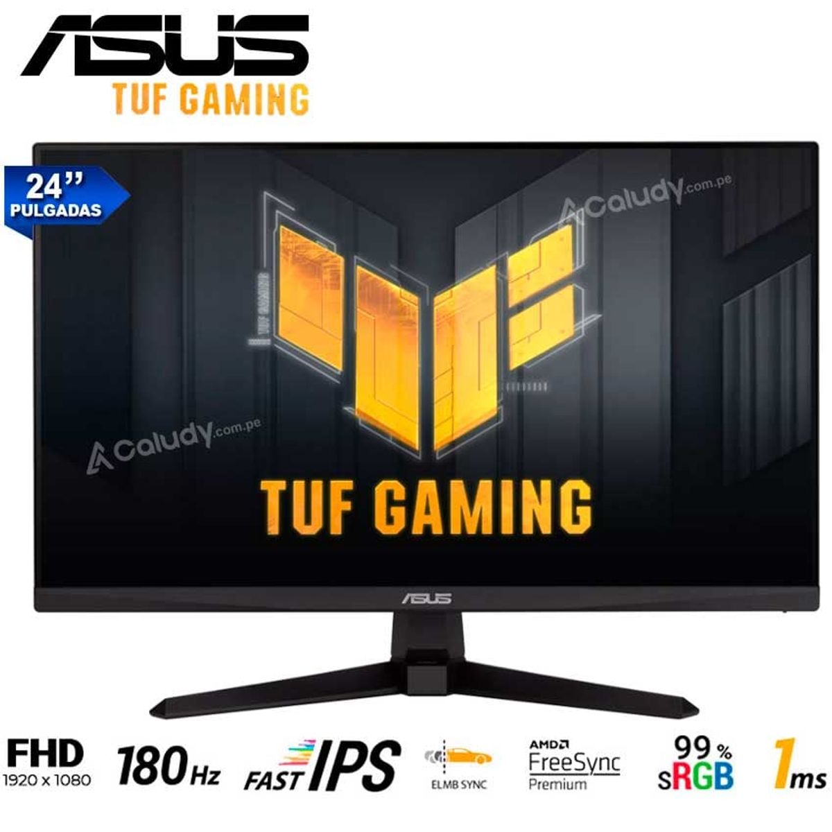 ASUS - Monitor ASUS TUF Gaming VG249Q3A 238 FAST IPS FHD 180Hz 1ms FreSync