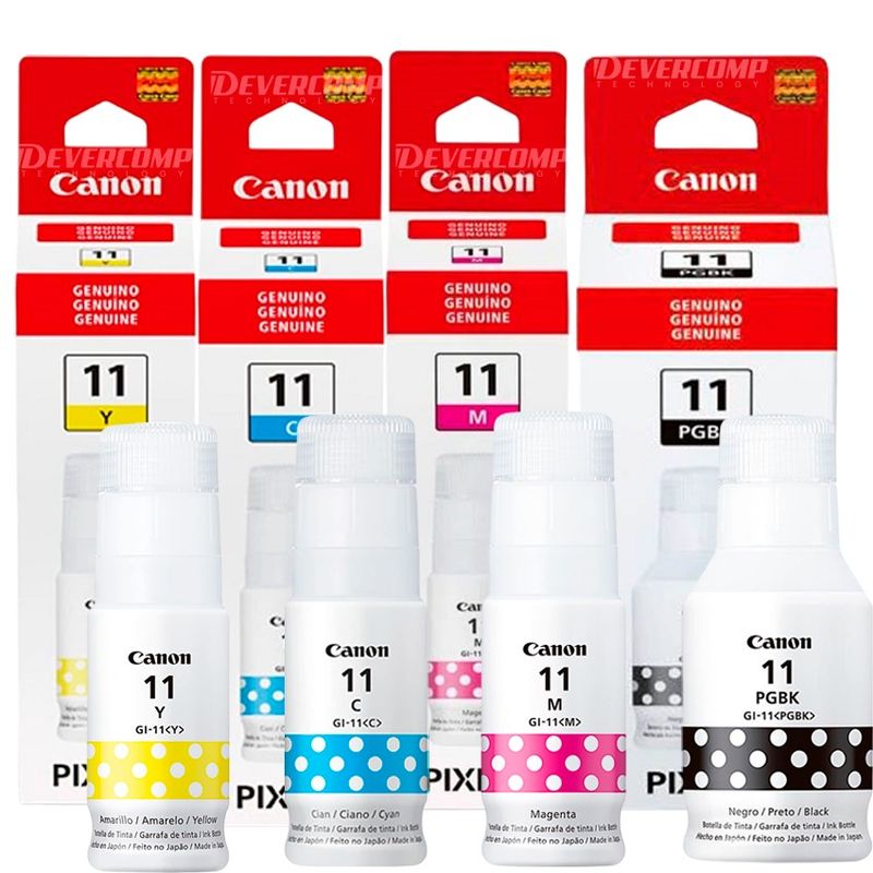 CANON - Pack Tinta Canon  GI-11 Negro y Colores